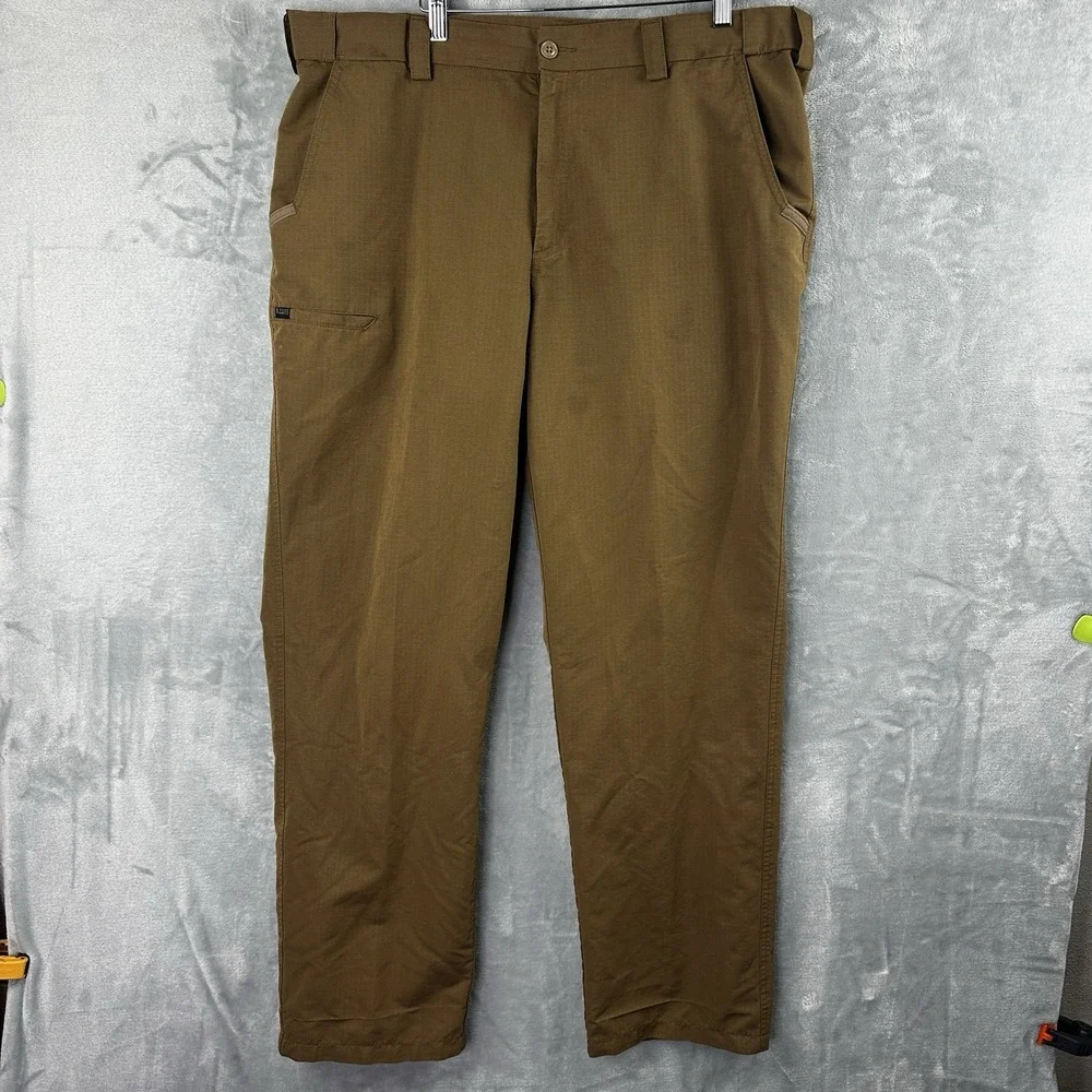 5.11‎ tactical pants Mens 40x34 Brown Cargo Utility Adjustable Waist